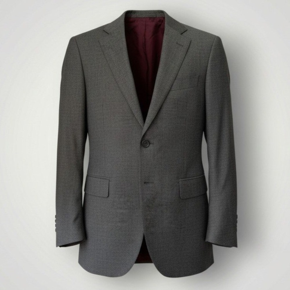 Suitsupply Lazio Suit Jacket Men 42R Grey Pure Wool P47071 Slim Blazer Formal